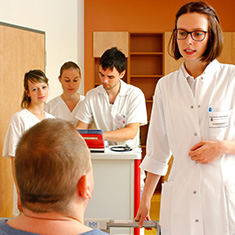 Visite auf Station 4